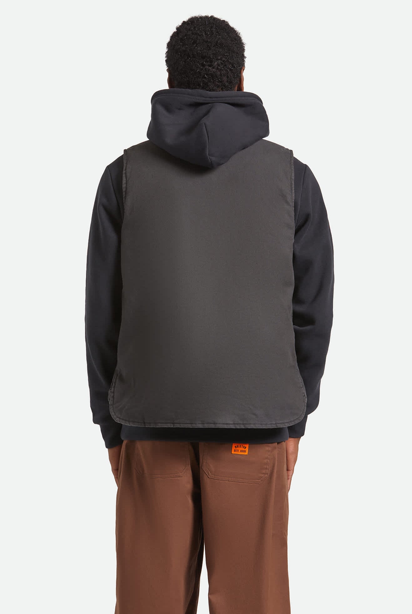 Men's Builders Abraham Reversible Vest in the color Bark Camo - Additional Fit image