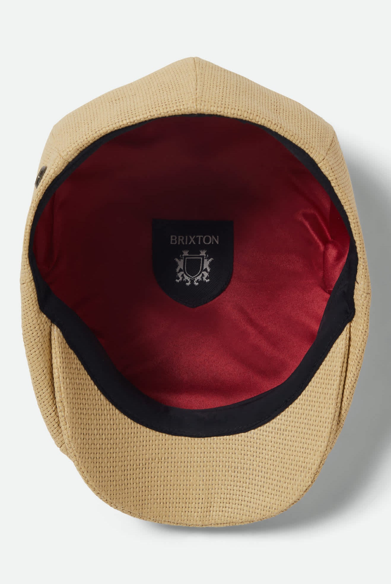 Unisex Brood Newsboy Cap in the color Dark Tan Straw - Additional Laydown image