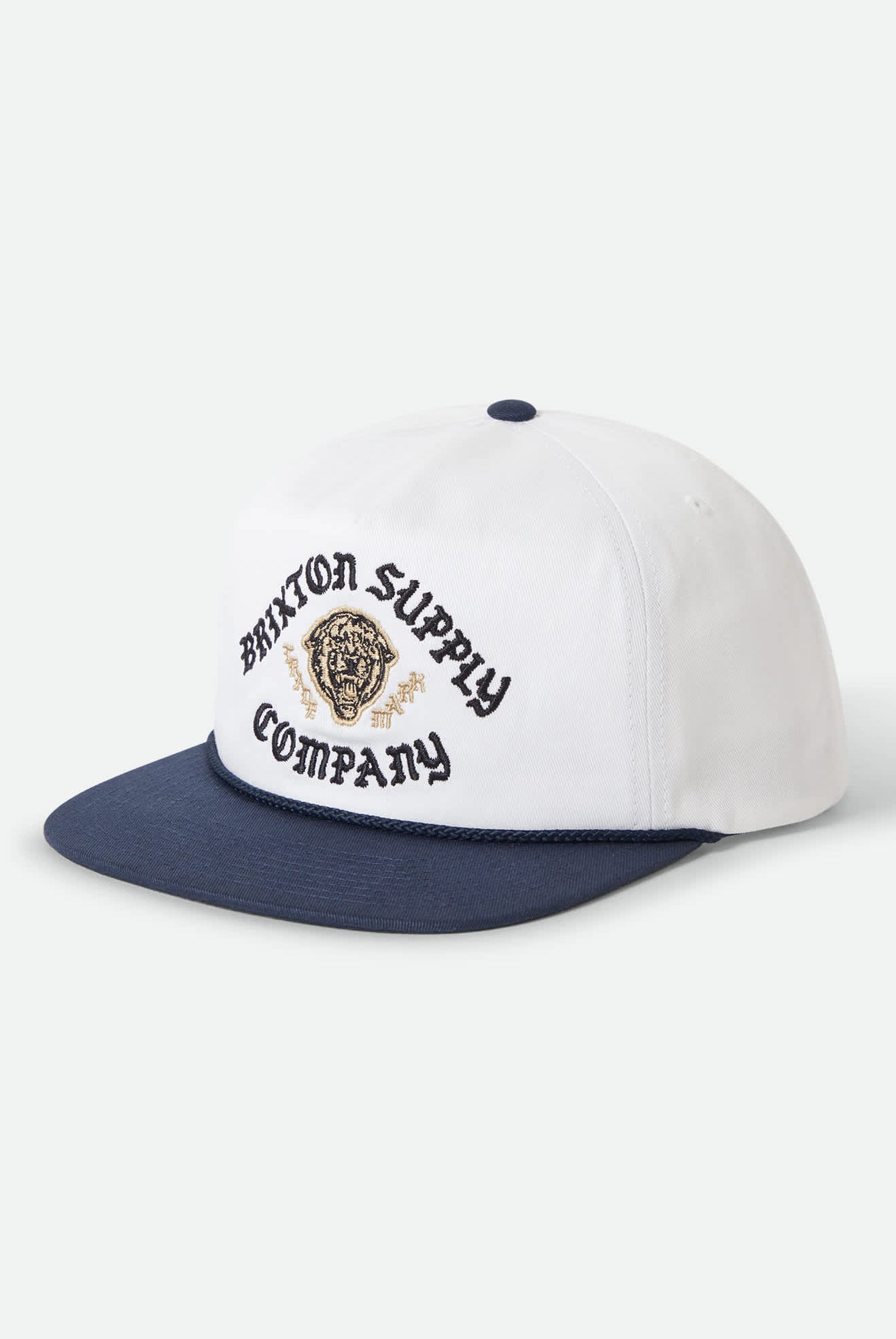 Unisex Morado Snapback in the color Midnight Blue/White - Front Product View