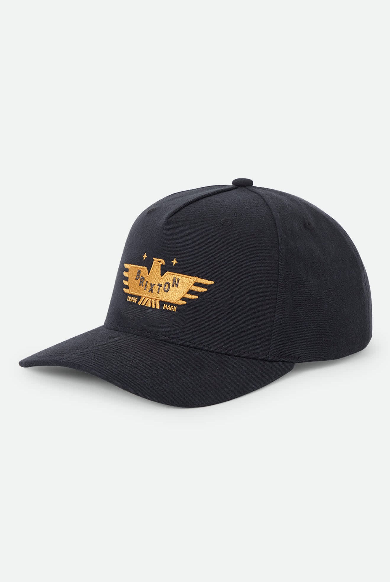Unisex Ewing Snapback in the color Black - Front Product View