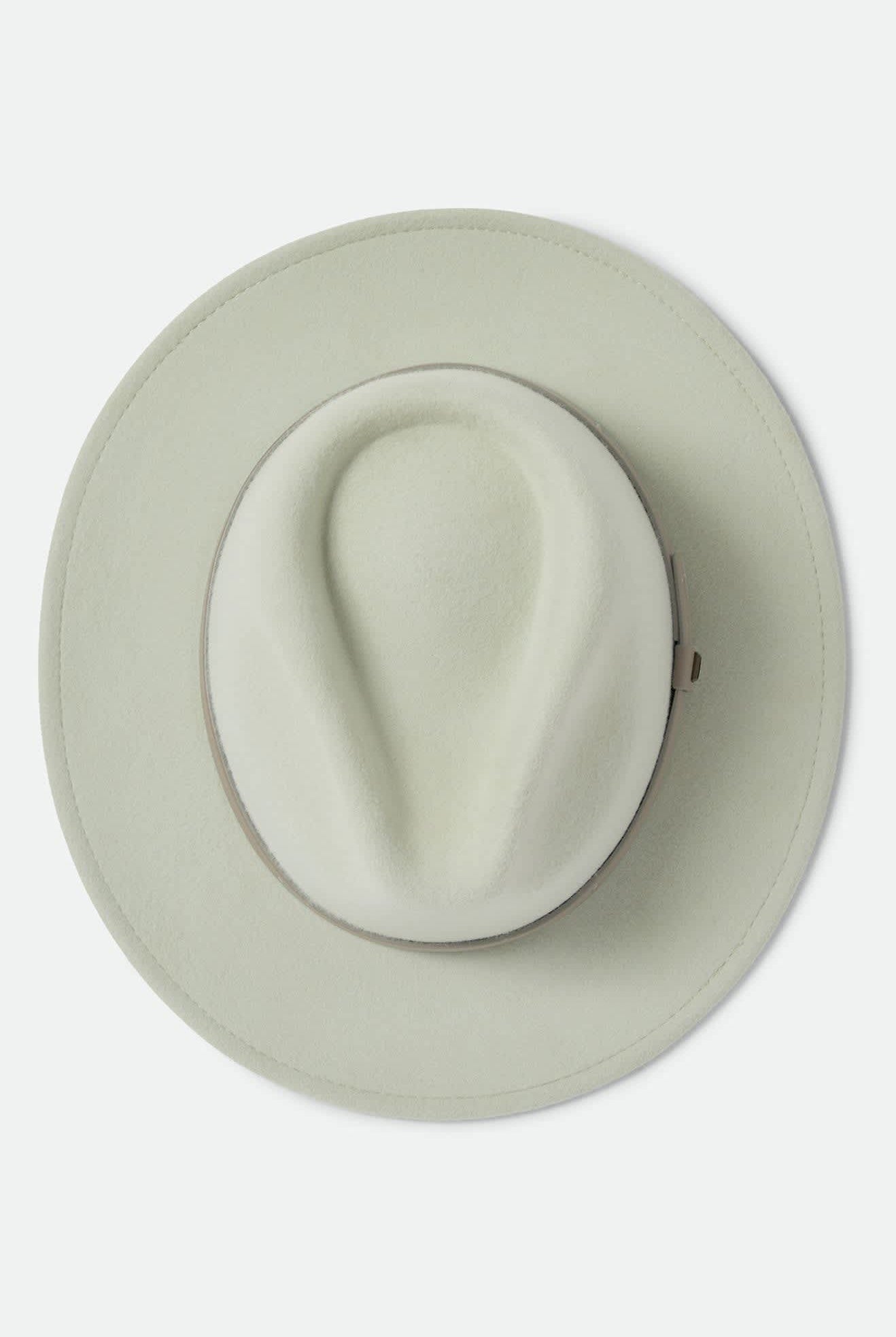 Unisex Messer Fedora in the color Sea Foam/Timeless Taupe - Additional Laydown image