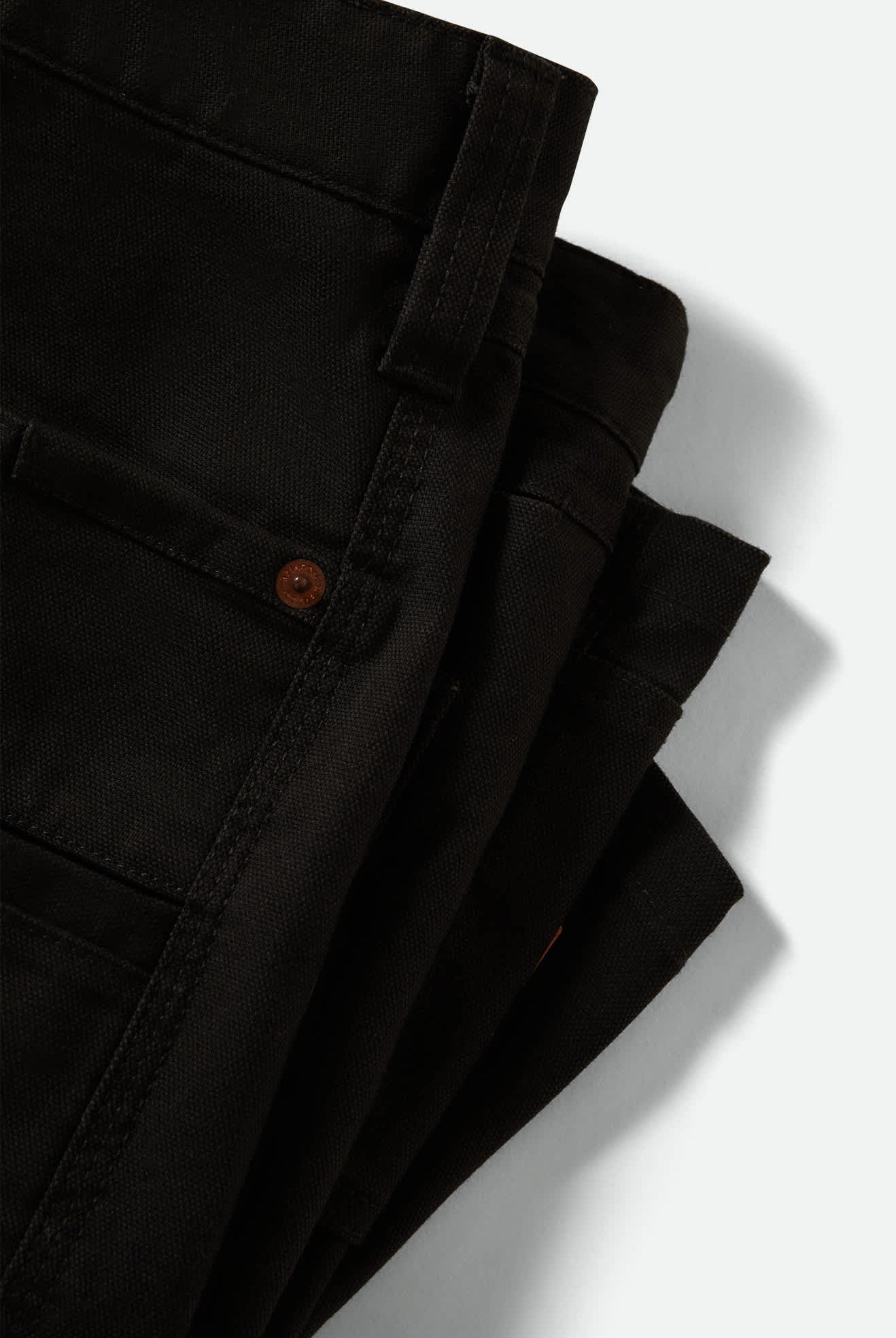 Men's Builders Carpenter Baggy Short in the color Washed Black - Additional Laydown image