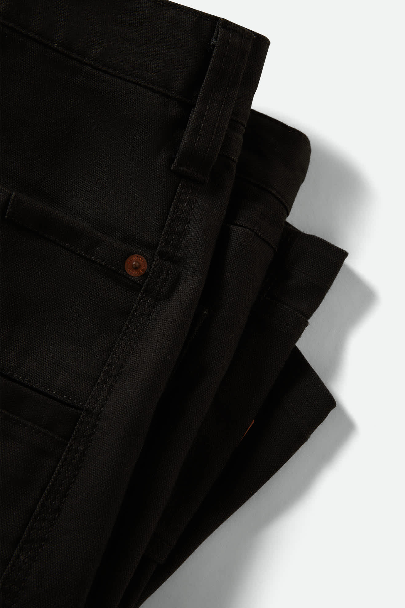 Men's Builders Carpenter Baggy Short in the color Washed Black - Additional Laydown image