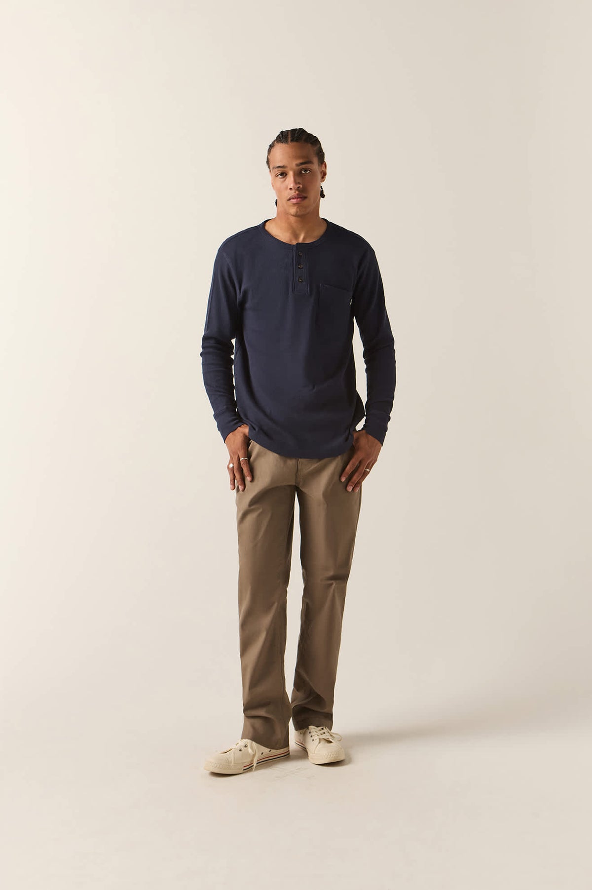 Men's Builders 5-Pocket Pant in the color Earth - Additional Fit image
