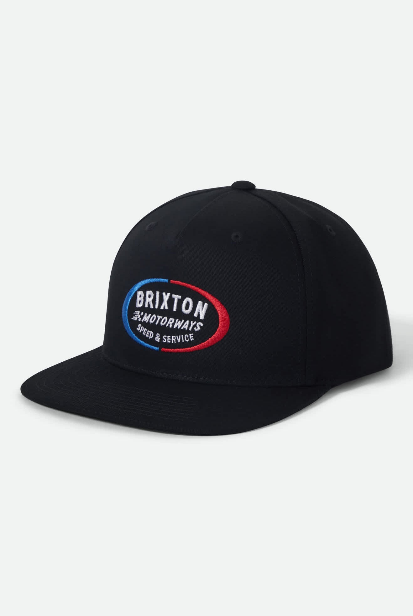 Unisex Rhett Snapback in the color Black - Front Product View