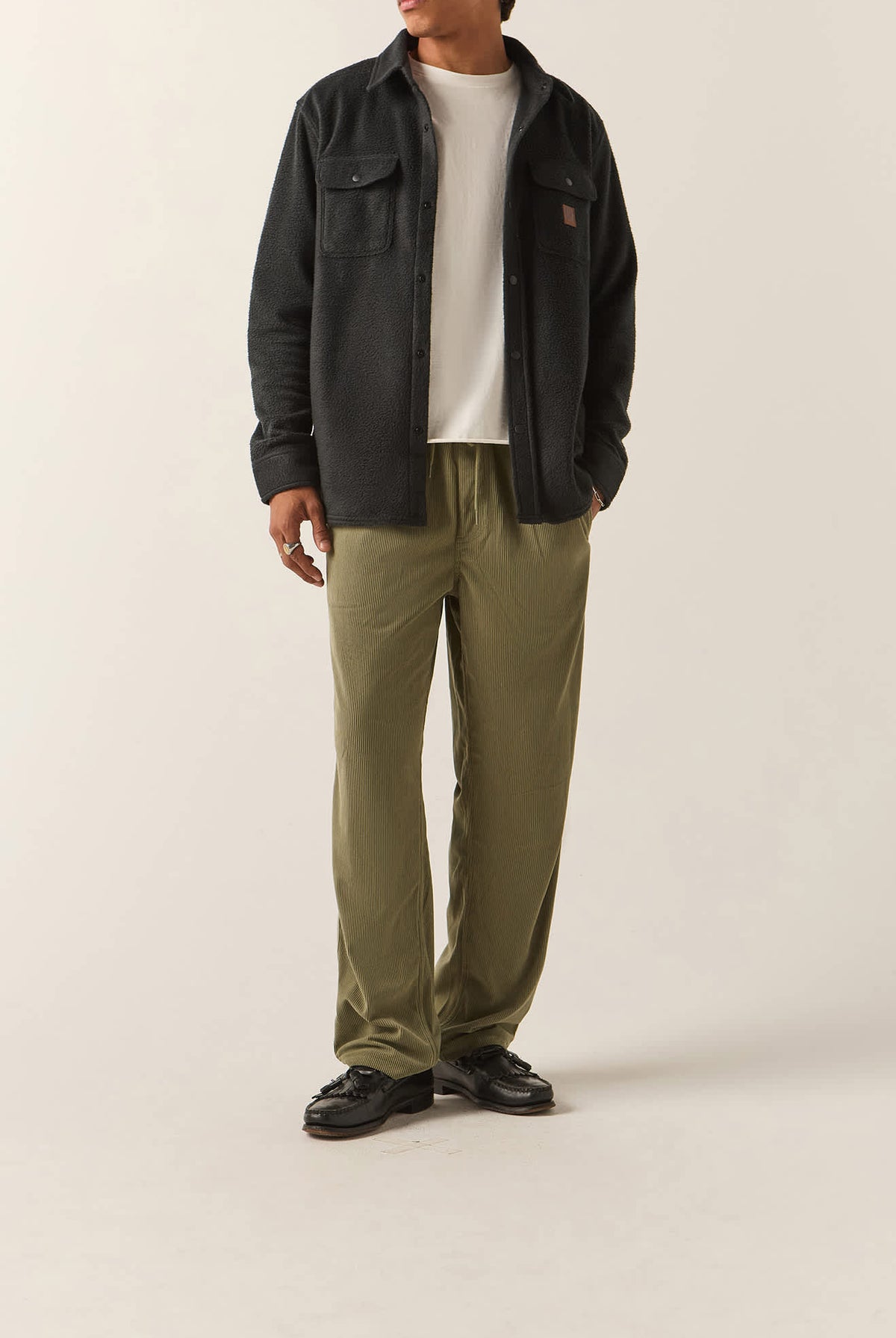 Men's Everyday E-Waist Corduroy Pant in the color Olive Surplus Corduroy - Men's Front View