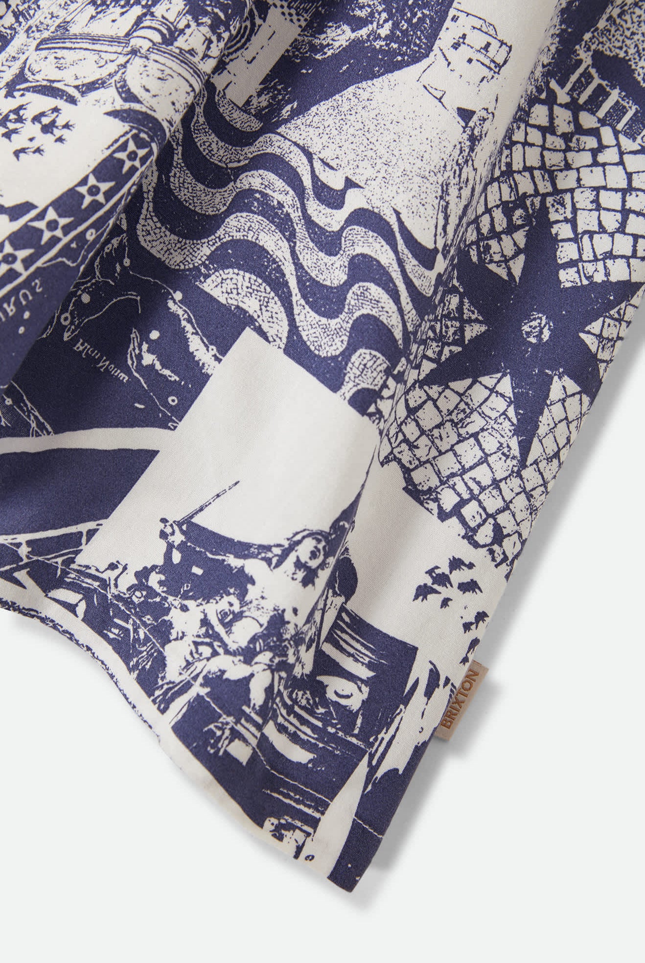 Women's The Bells Dress in the color Navy/White Collage - Additional Laydown image