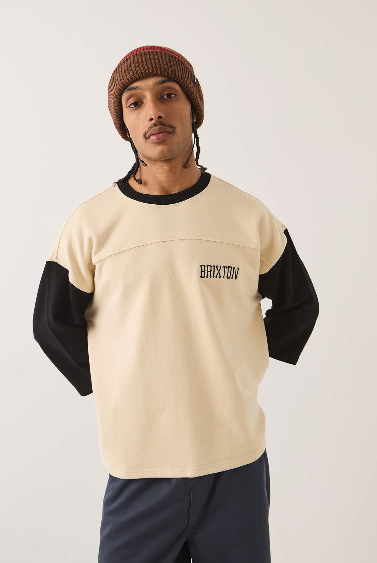 Men's Upstate Fleece in the color Whitecap/Black - Additional Fit image