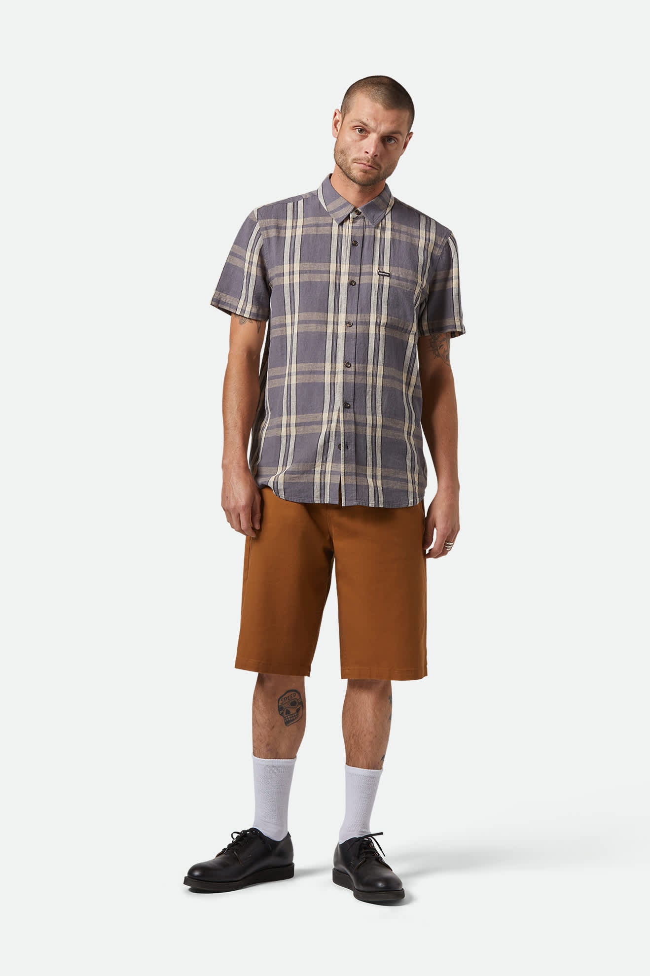 Men's Choice Chino Baggy Short in the color Washed Copper - Additional Fit image