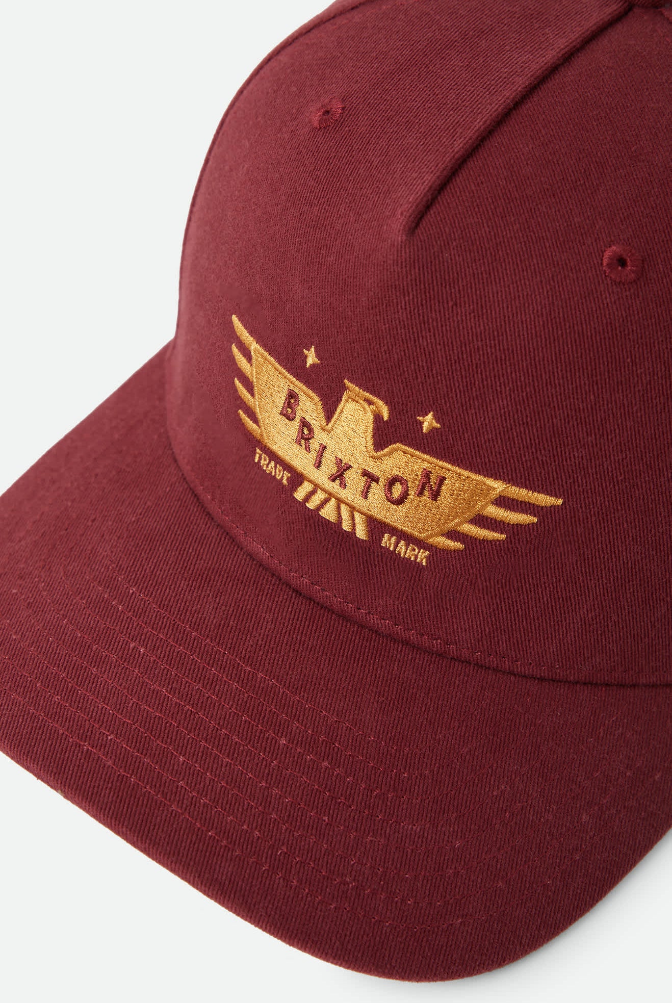 Unisex Ewing Snapback in the color Brick - Additional Laydown image