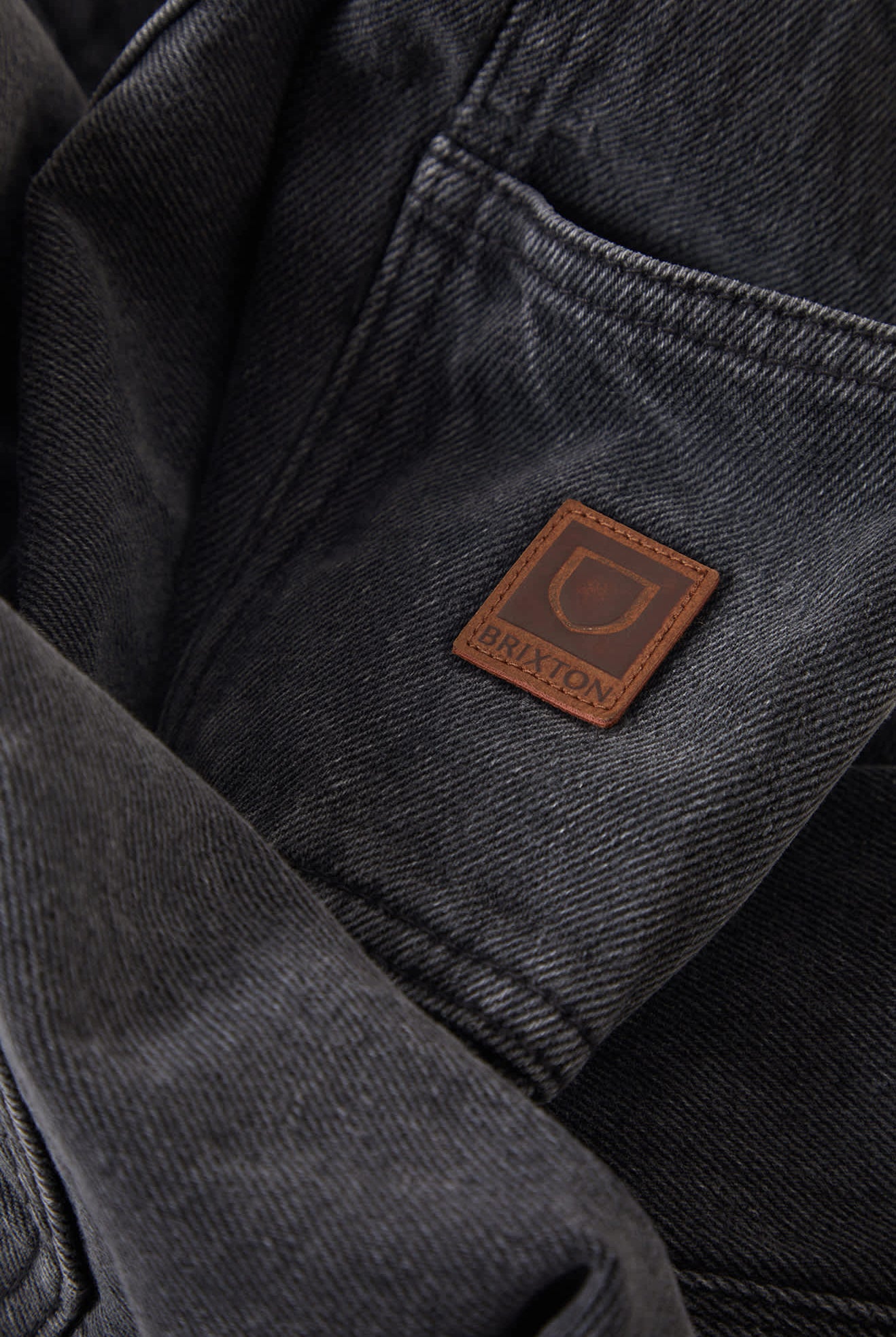 Men's Builders Carpenter Baggy Short in the color Washed Black Denim - Additional Laydown image