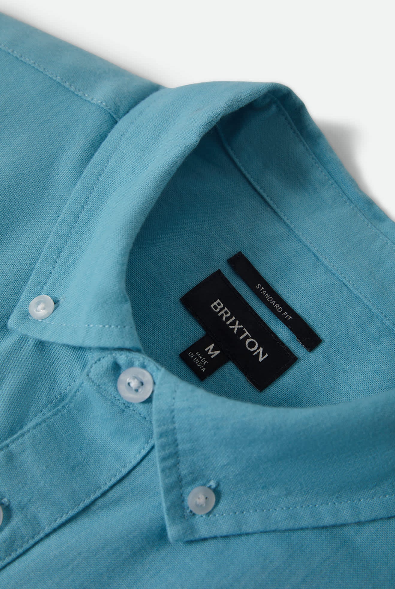 Men's Sanford Oxford Short Sleeve Shirt in the color Blue Aura - Additional Laydown image