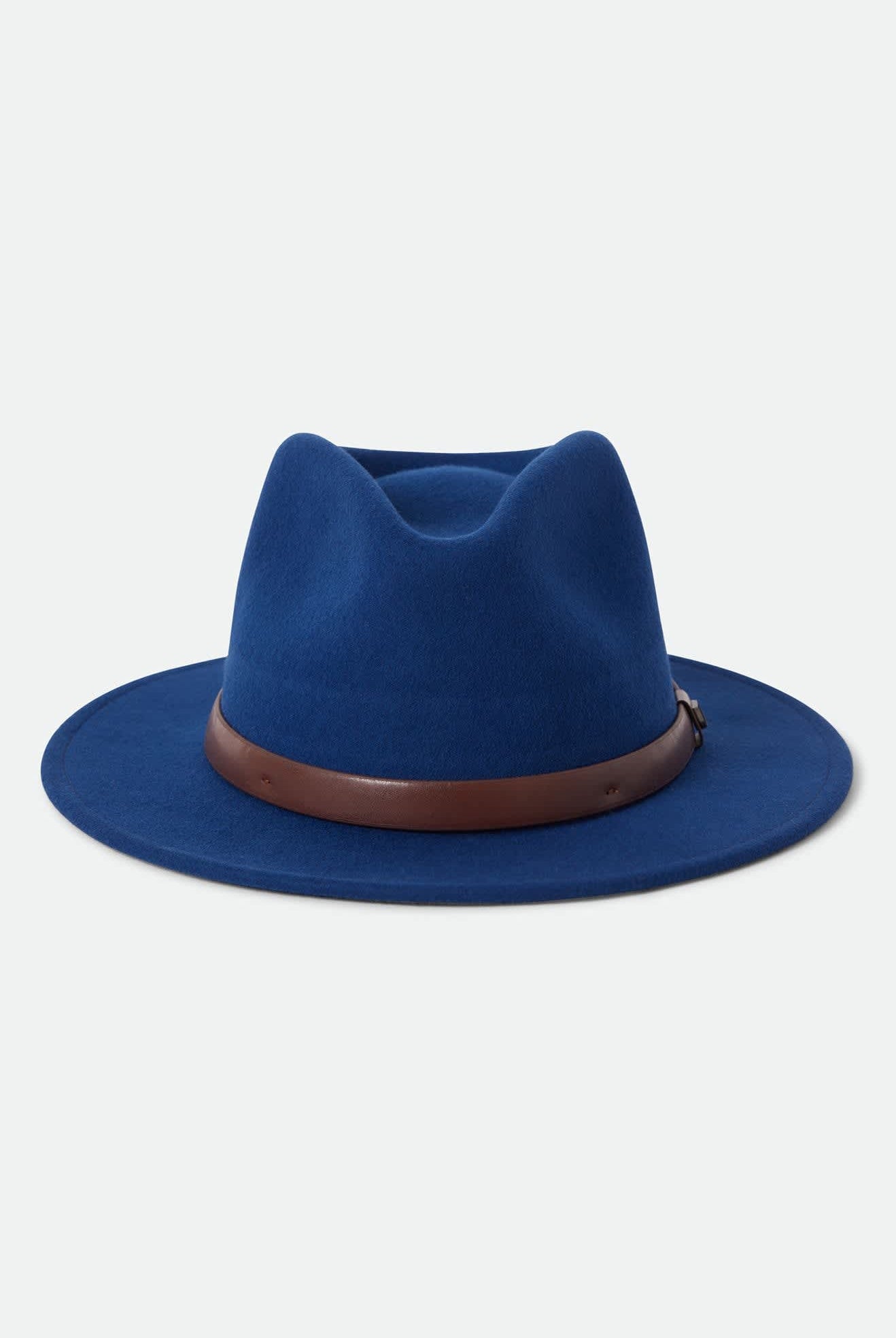 Unisex Messer Fedora in the color Midnight Blue/Pinecone - Additional Laydown image