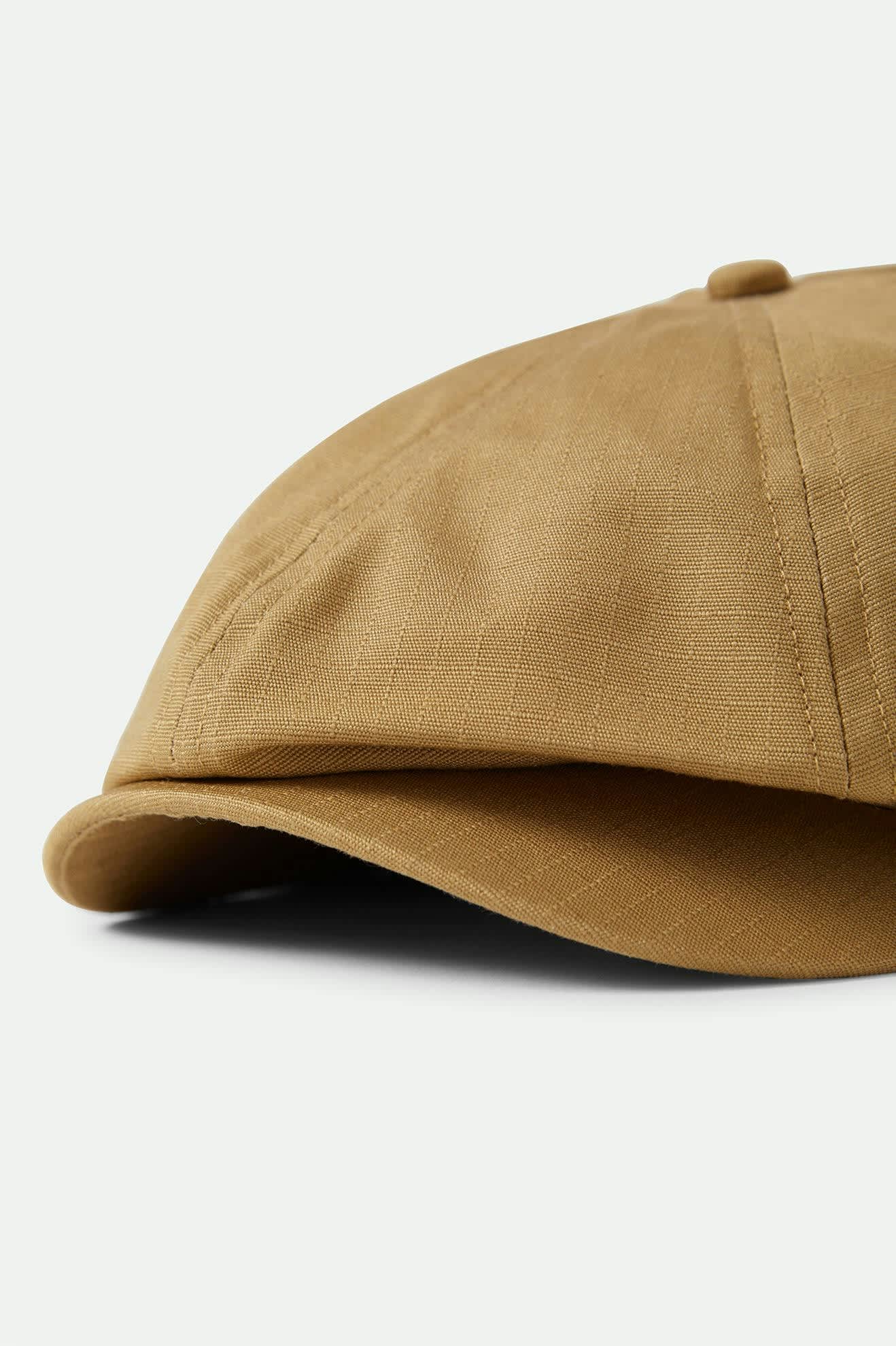 Unisex Brood Lightweight Newsboy Cap in the color Dark Khaki Ripstop - Additional Laydown image
