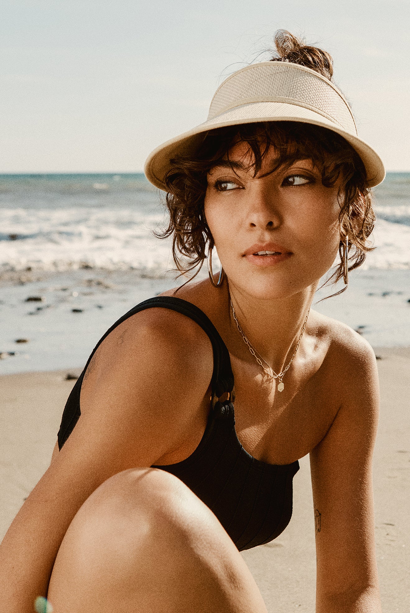 Women's Fit, Extra Shot | Newport Straw Visor - Natural/Natural