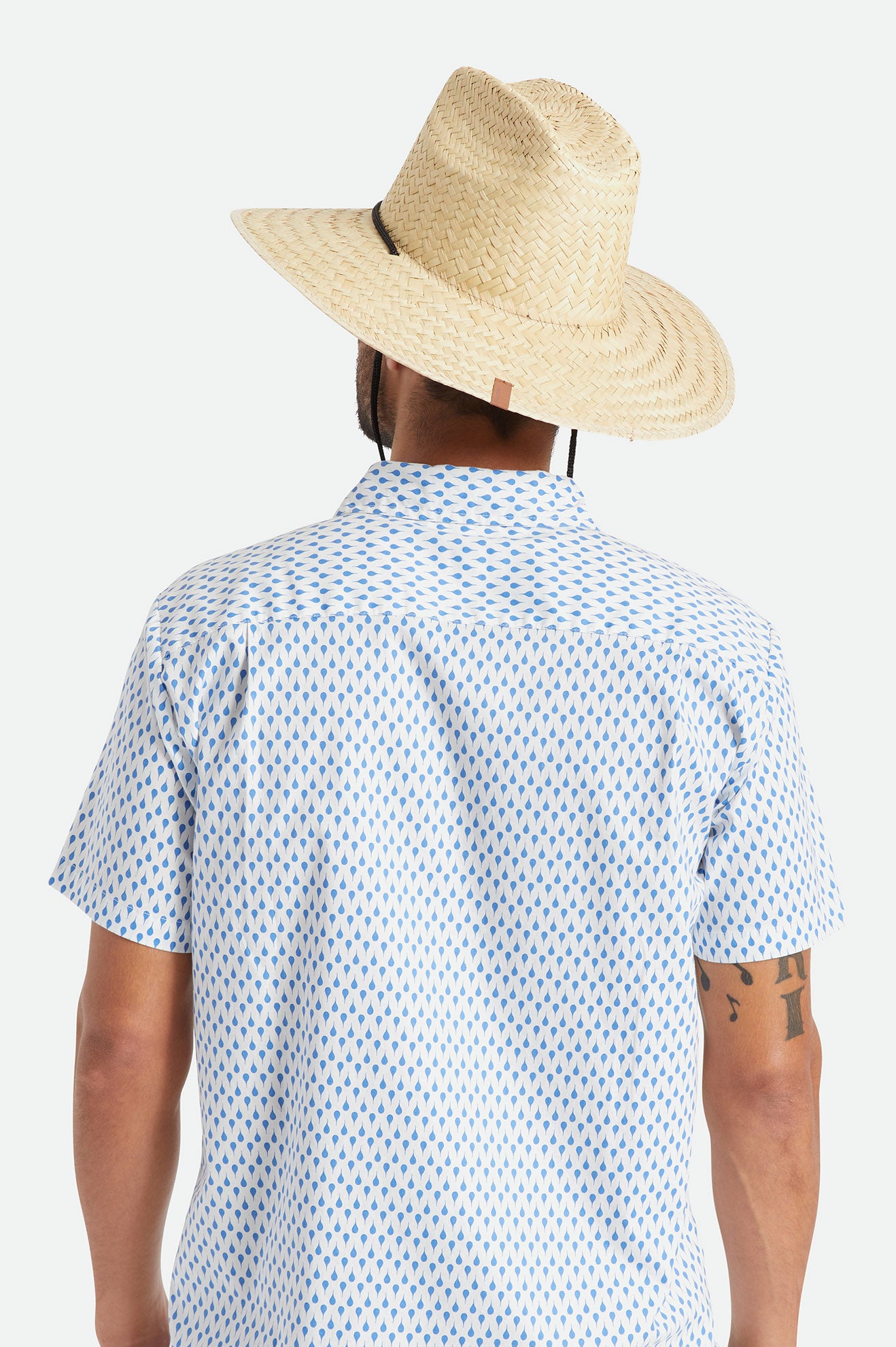 Unisex Bells II Sun Hat in the color Tan - Men's Back View