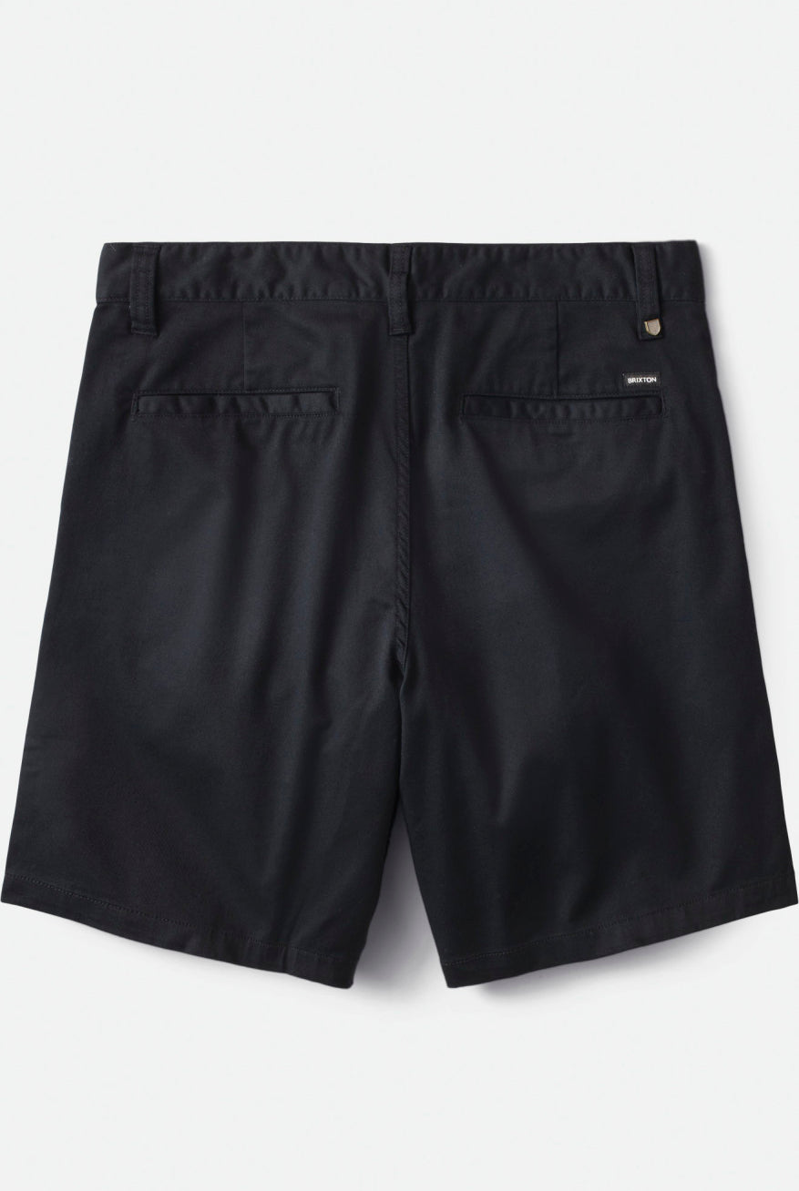 Back Laydown Image for Choice Chino Short 9" - Black