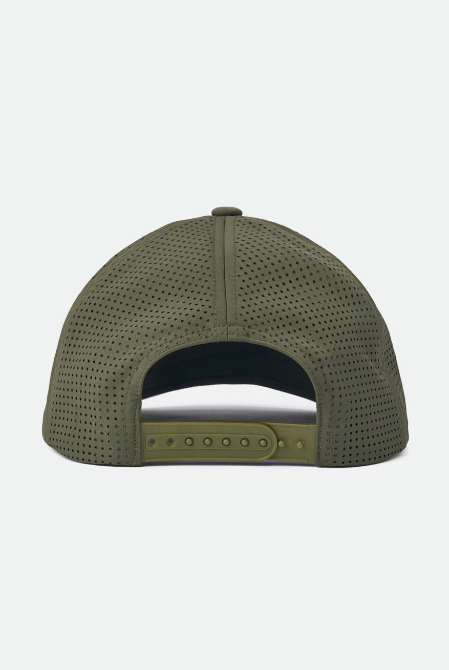 Unisex Crest Crossover MP Snapback - Military Olive - Back Side