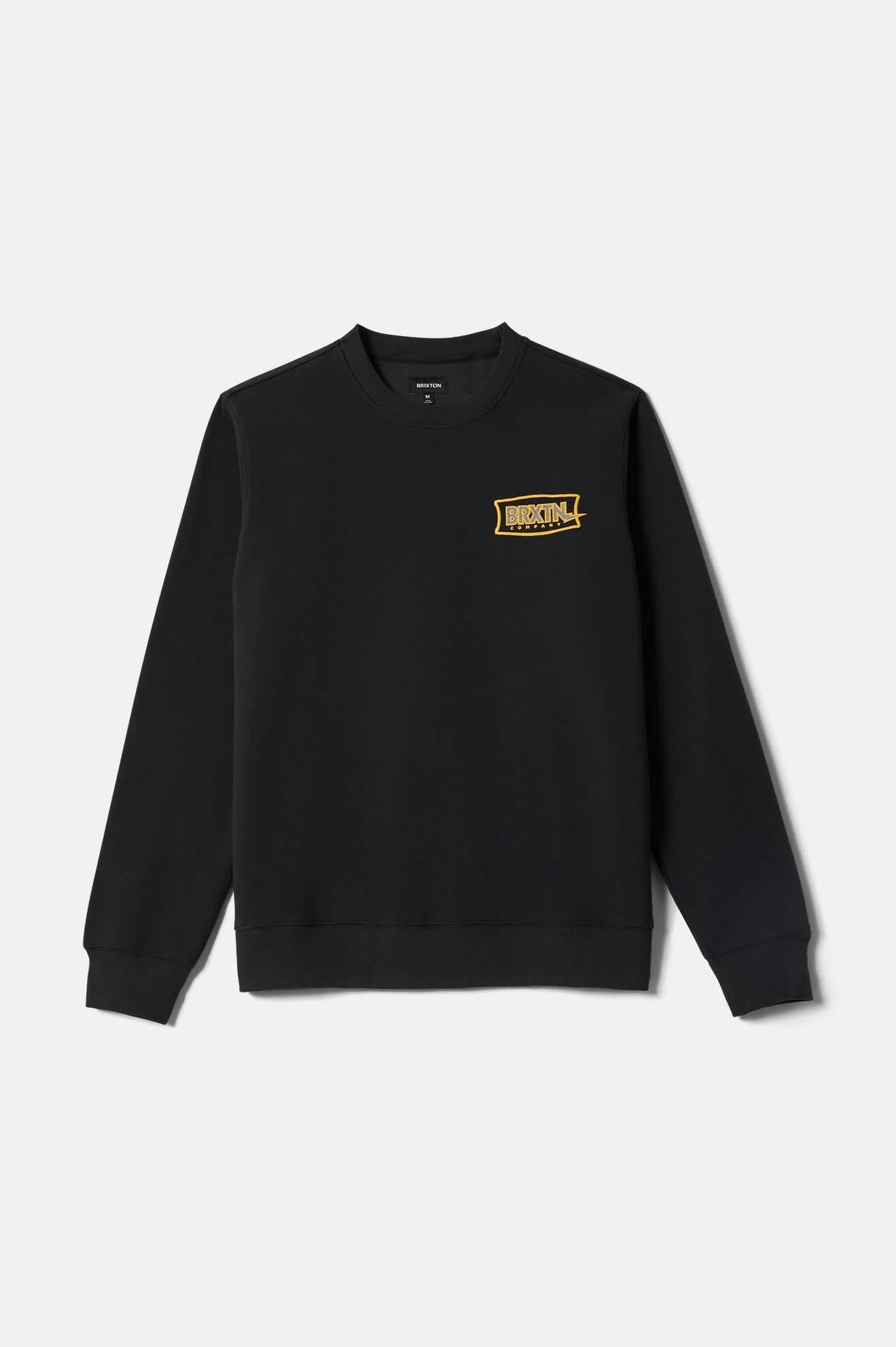 Men's Lightening Crew in the color Black - Front Product View
