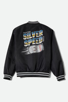 Men's Coors Light Silver Speed Shop Jacket in the color Black/Silver - Additional Laydown image