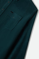 Men's New West Relaxed Overshirt in the color Night Sage Corduroy - Additional Laydown image