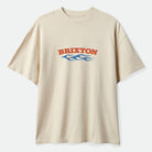 Men's Clifton Boxed Crop T-Shirt in the color Cream - Front Product View