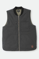 Men's Builders Abraham Reversible Vest in the color Black/Olive Surplus - Front Product View