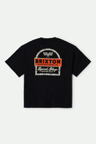 Men's Drayton Heavyweight Relaxed T-Shirt in the color Black Classic Wash - Back Style View