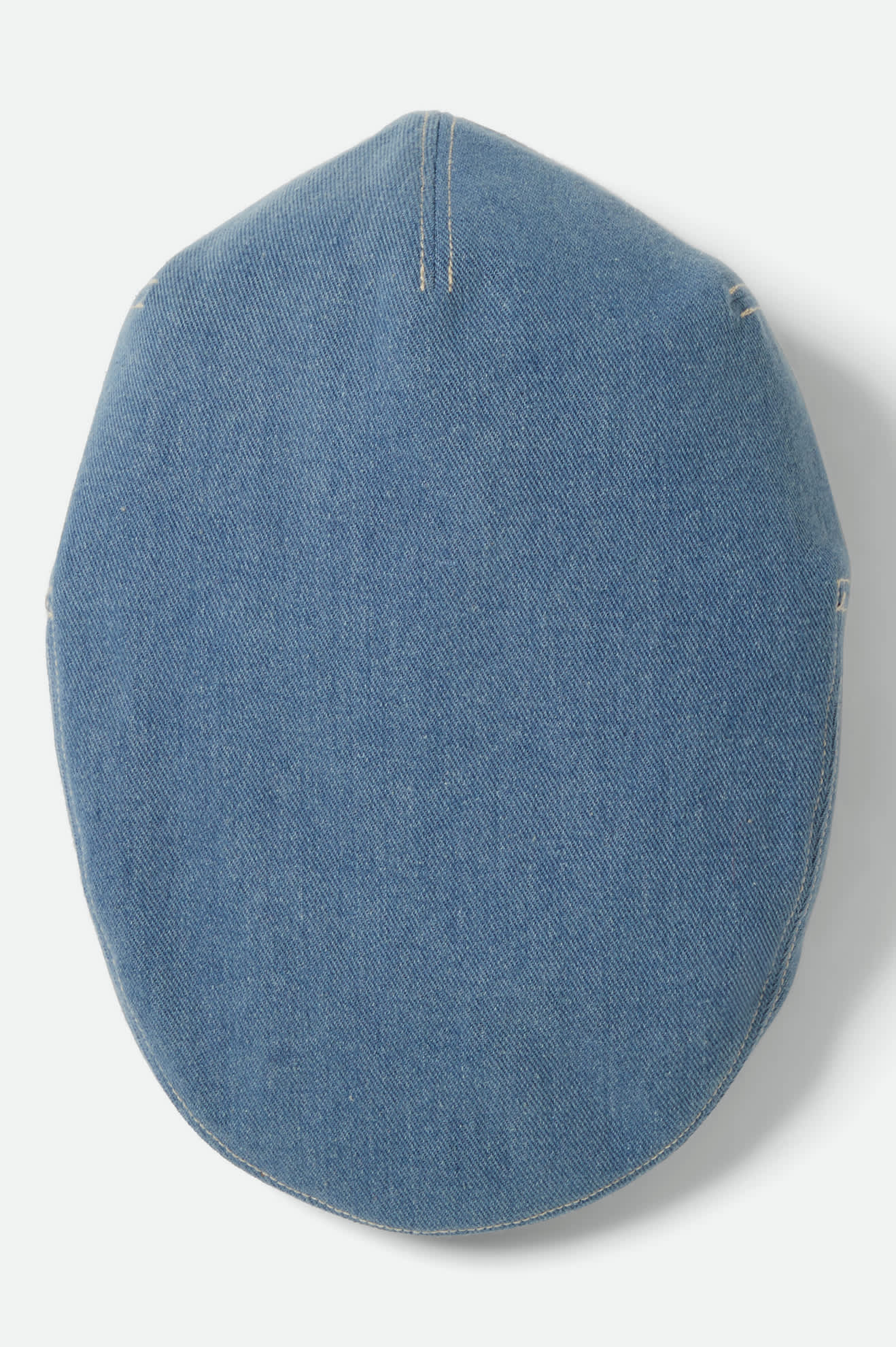 Unisex Hooligan Flat Cap in the color Denim/Off White - Additional Laydown image