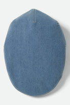 Unisex Hooligan Flat Cap in the color Denim/Off White - Additional Laydown image