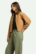 Women's Side Fit | Mechanics Women's Garage Zip Jacket - Tobacco Brown