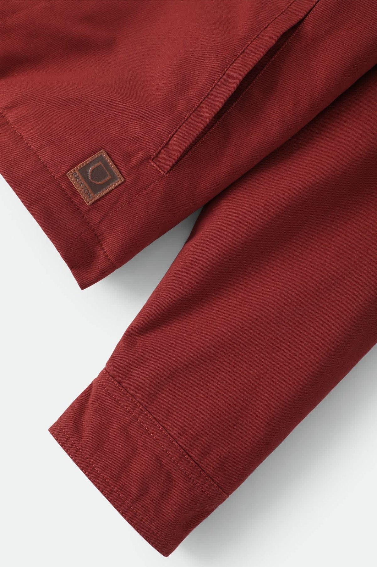 Men's Mechanic Garage Zip Lined Jkt in the color Dark Brick - Additional Laydown image