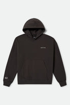 Men's Embroidered Heavyweight Oversized Hoodie in the color Black - Front Product View