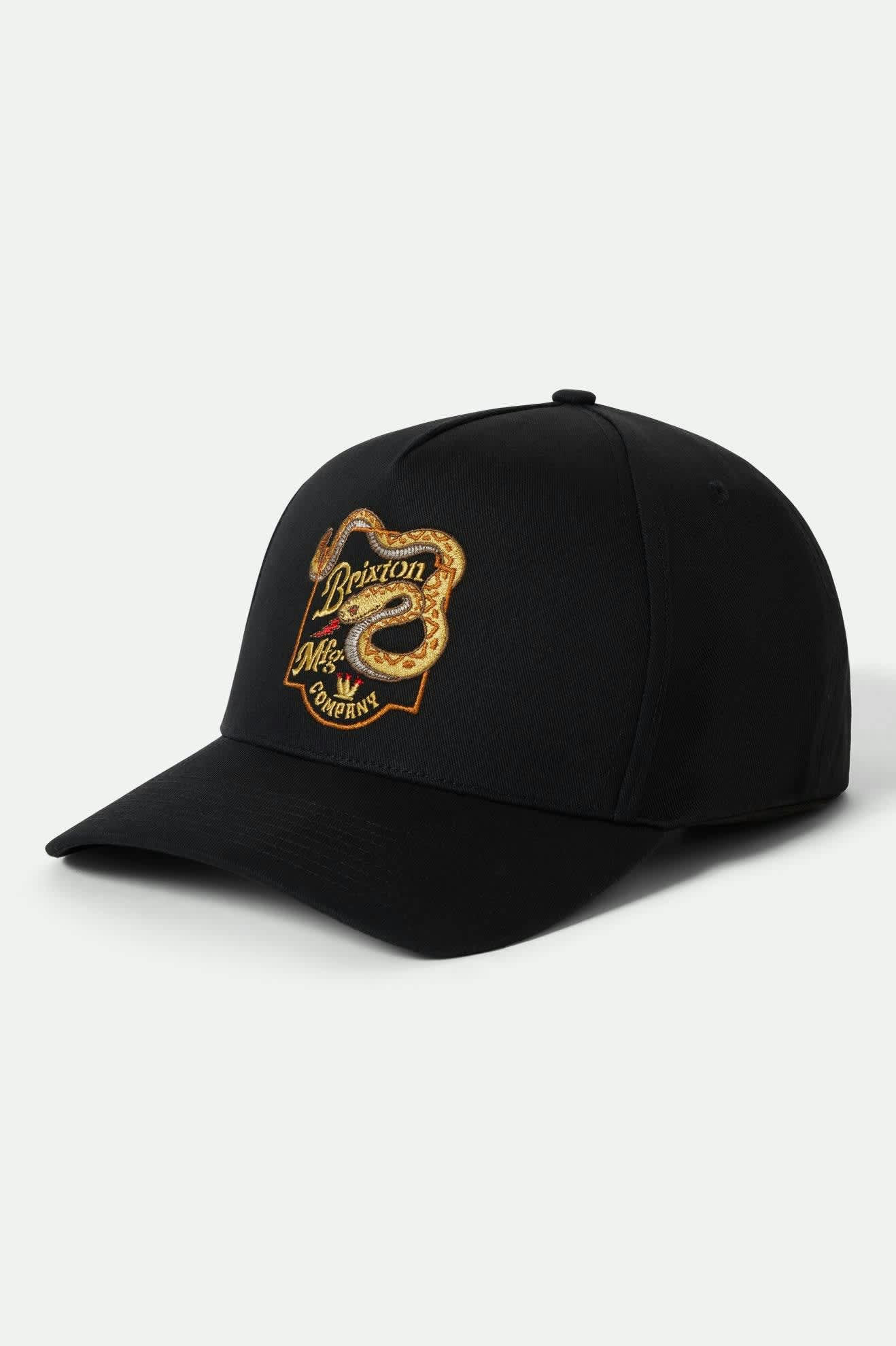 Unisex Rothwell Netplus Snapback in the color Black - Front Product View
