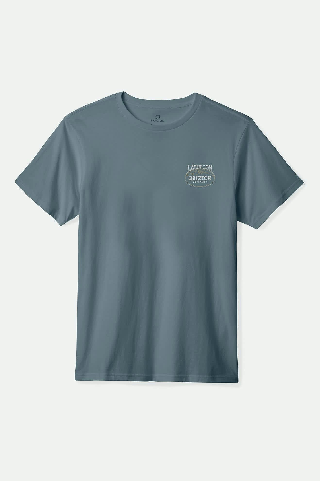 Men's Layin' Low S/S Standard T-Shirt in the color Basalt - Front Product View