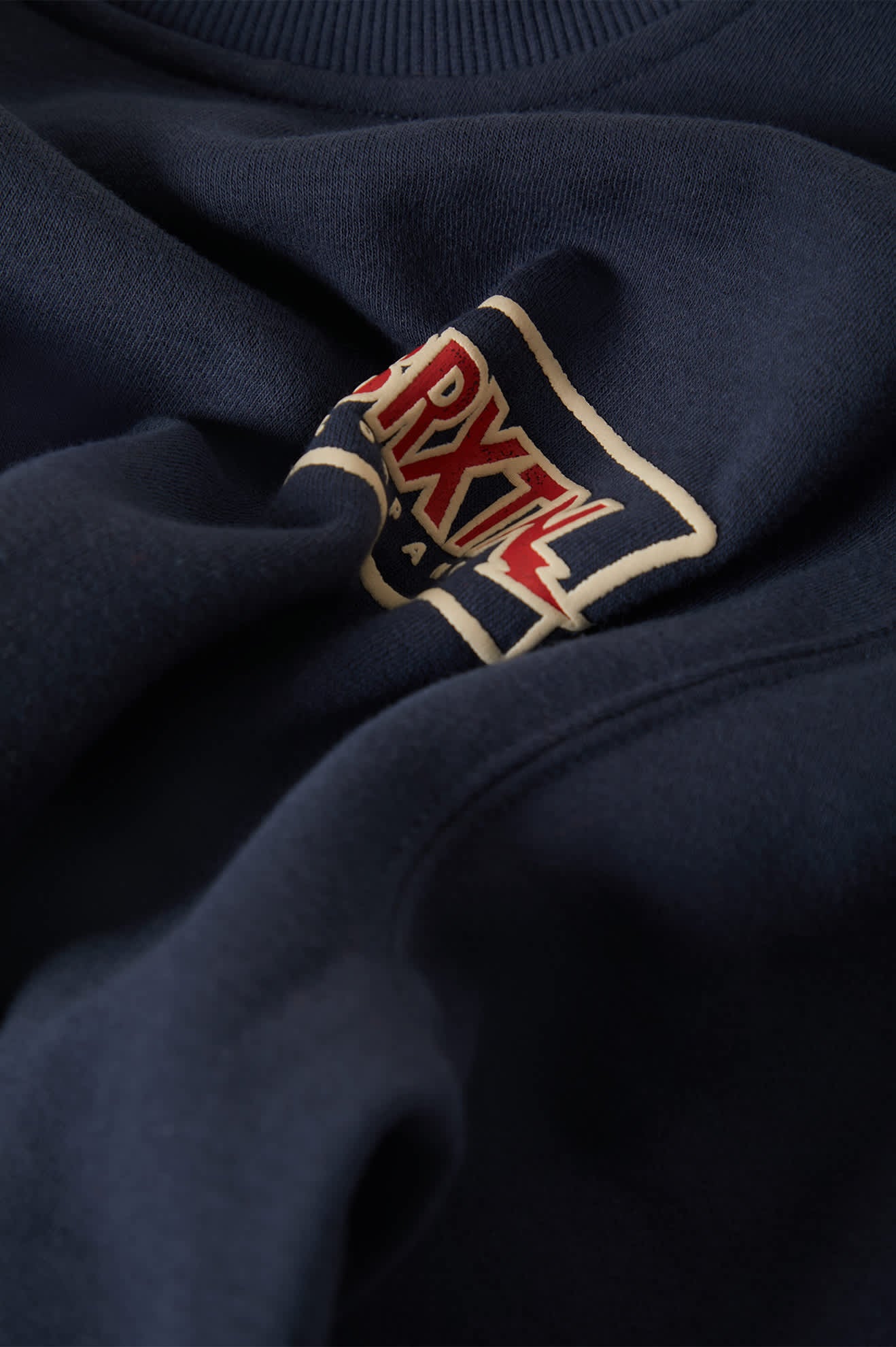 Men's Lightning Crew in the color Mood Indigo - Additional Laydown image