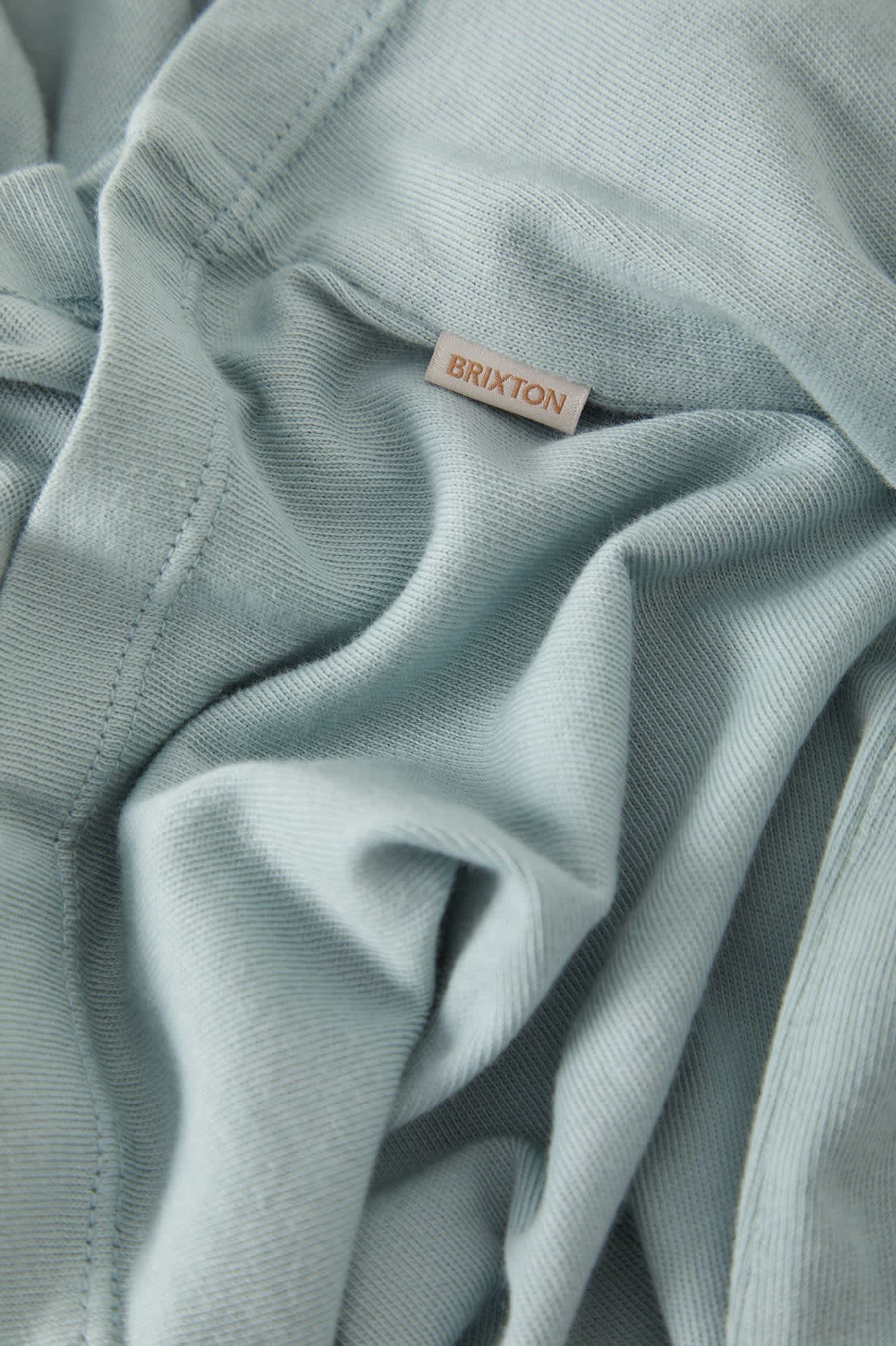 Women's Carefree Organic Garment Dye Perfect T-Shirt in the color Sea Grass - Additional Laydown image