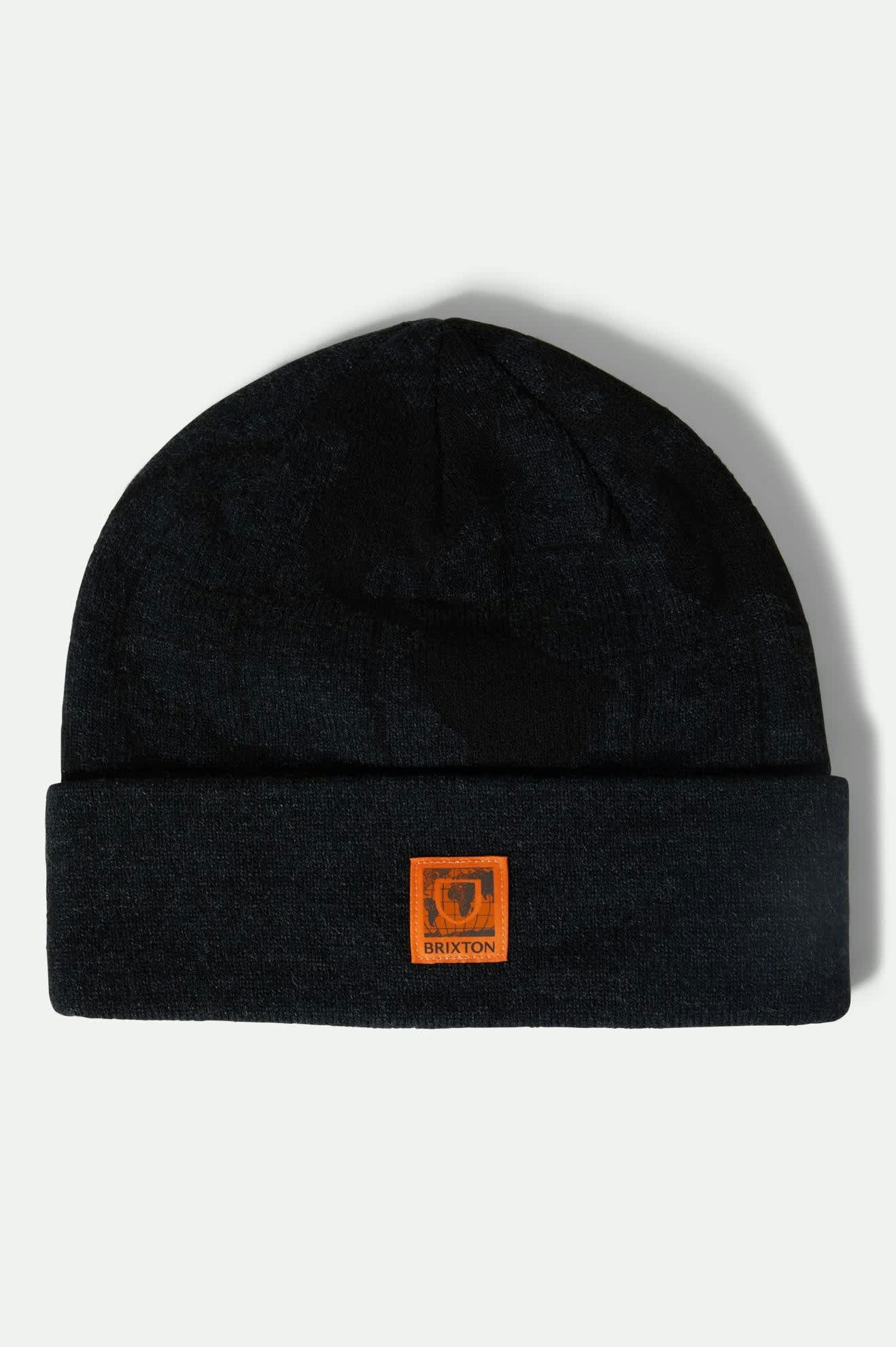 Unisex Union Watch Cap Beanie in the color Black - Front Product View