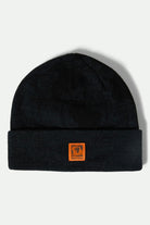 Unisex Union Watch Cap Beanie in the color Black - Front Product View