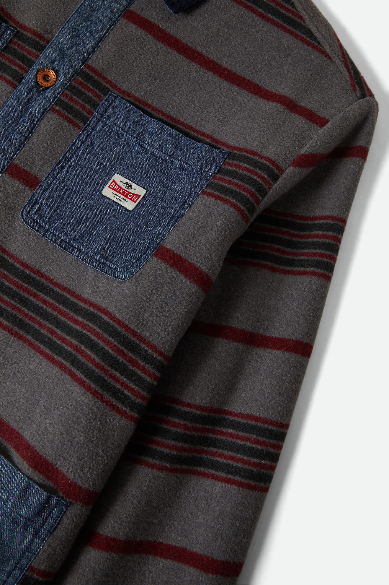 Men's Altered Threads Chore Coat in the color Medium Wash Denim - Additional Laydown image