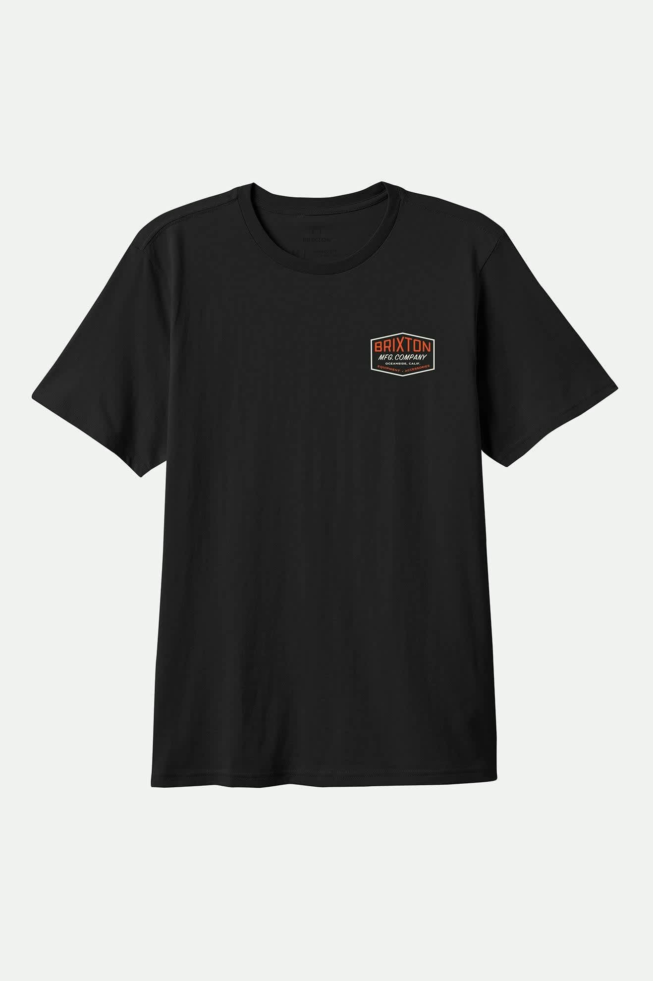 Men's Coleson S/S Tailored T-Shirt in the color Black - Front Product View