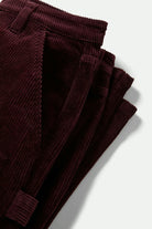 Women's Essex Patched Painter Pant in the color Port - Additional Laydown image