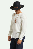 Brixton Unisex 20th Anniversary Tiller Hat - Black | Front fit