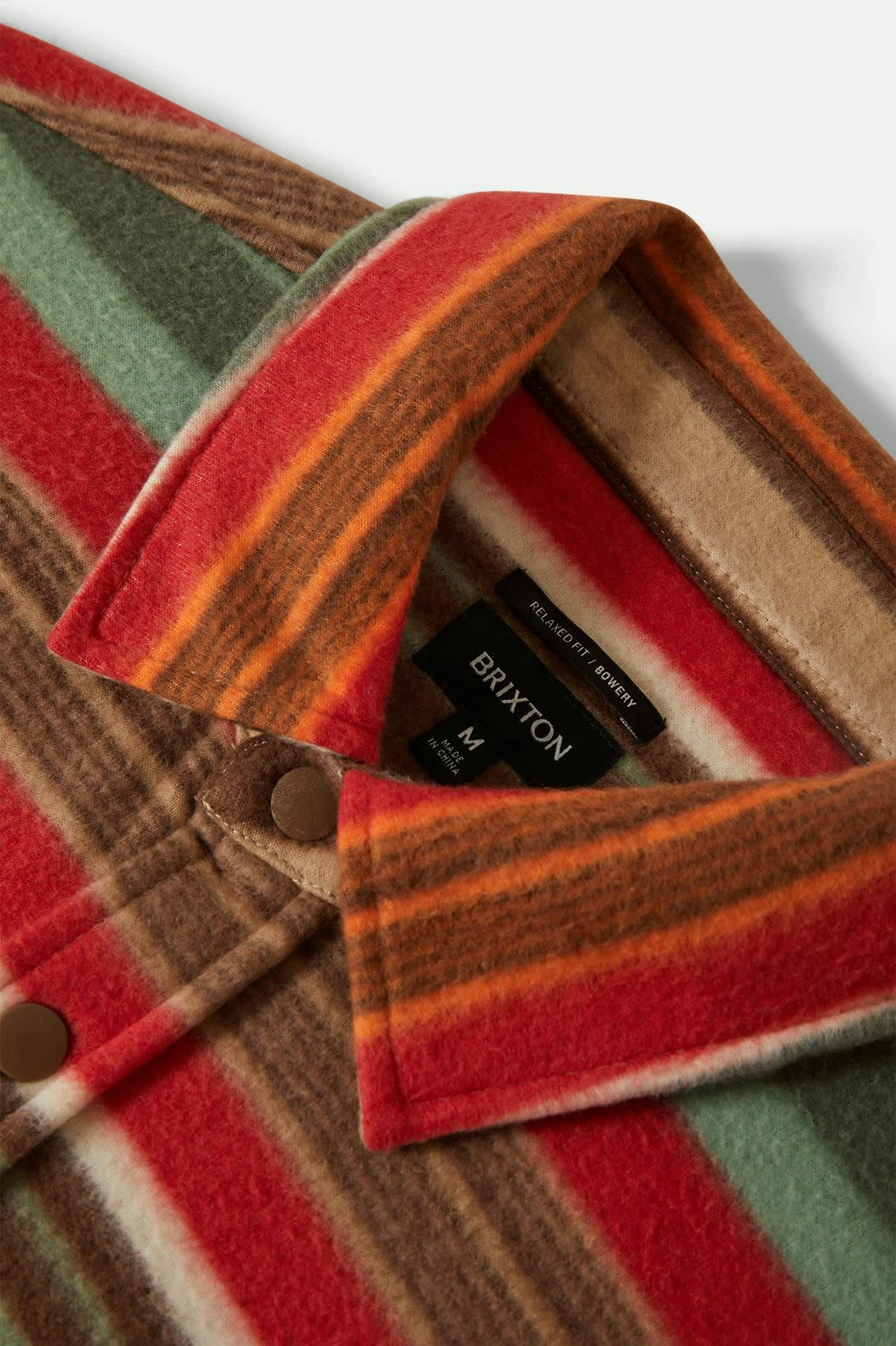 Men's Bowery Arctic Stretch Fleece in the color Multi Blanket Stripe - Additional Laydown image