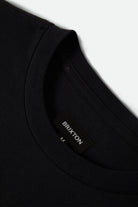 Men's Forman S/S Standard T-Shirt in the color Black Worn Wash - Additional Laydown image