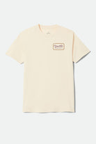 Men's Grade Standard T-Shirt in the color Cream/Burgundy/Rust - Front Product View