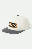 Unisex Lightning Snapback in the color Off White/Charcoal - Front Product View