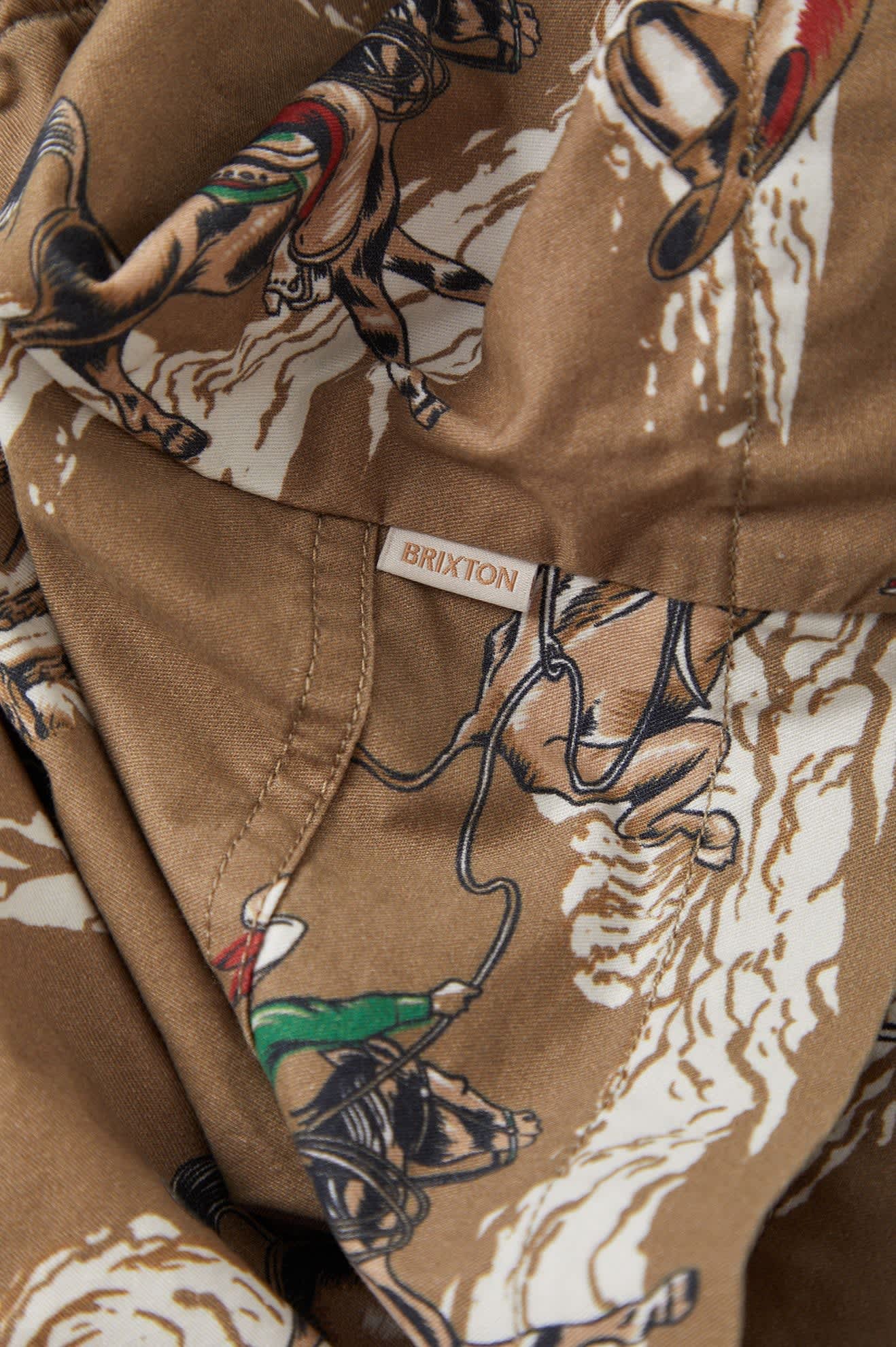Women's Everyday Women's Short in the color Mid Century Cowboy Print - Additional Laydown image