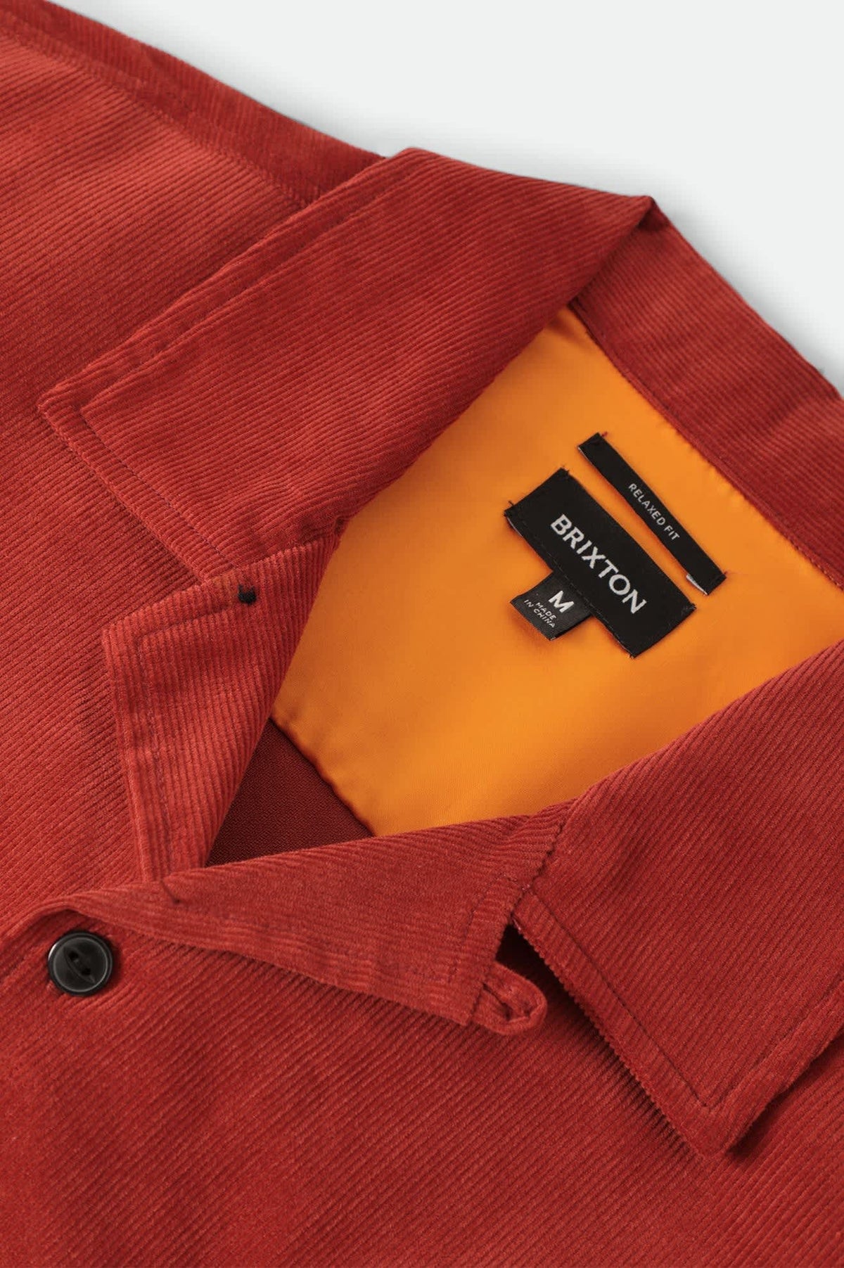 Men's Century Overshirt in the color Washed Brick - Additional Laydown image