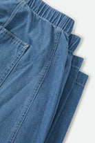 Women's Utility Everyday Barrel Pant in the color Light Stone Wash - Additional Laydown image